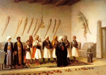  Prayer Painting - Prayer in the House of an Arnaut Chief Arab Jean Leon Gerome